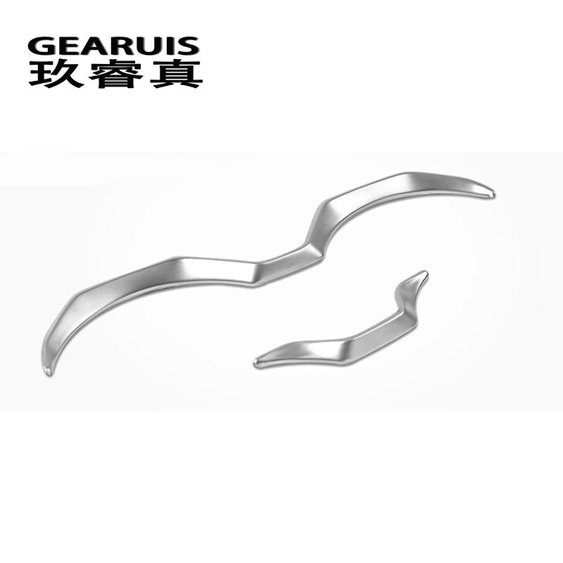 Car styling water cup holder frame decal cover trim Interior stainless steel sticker For BMW X1 F48 2016-2018 auto