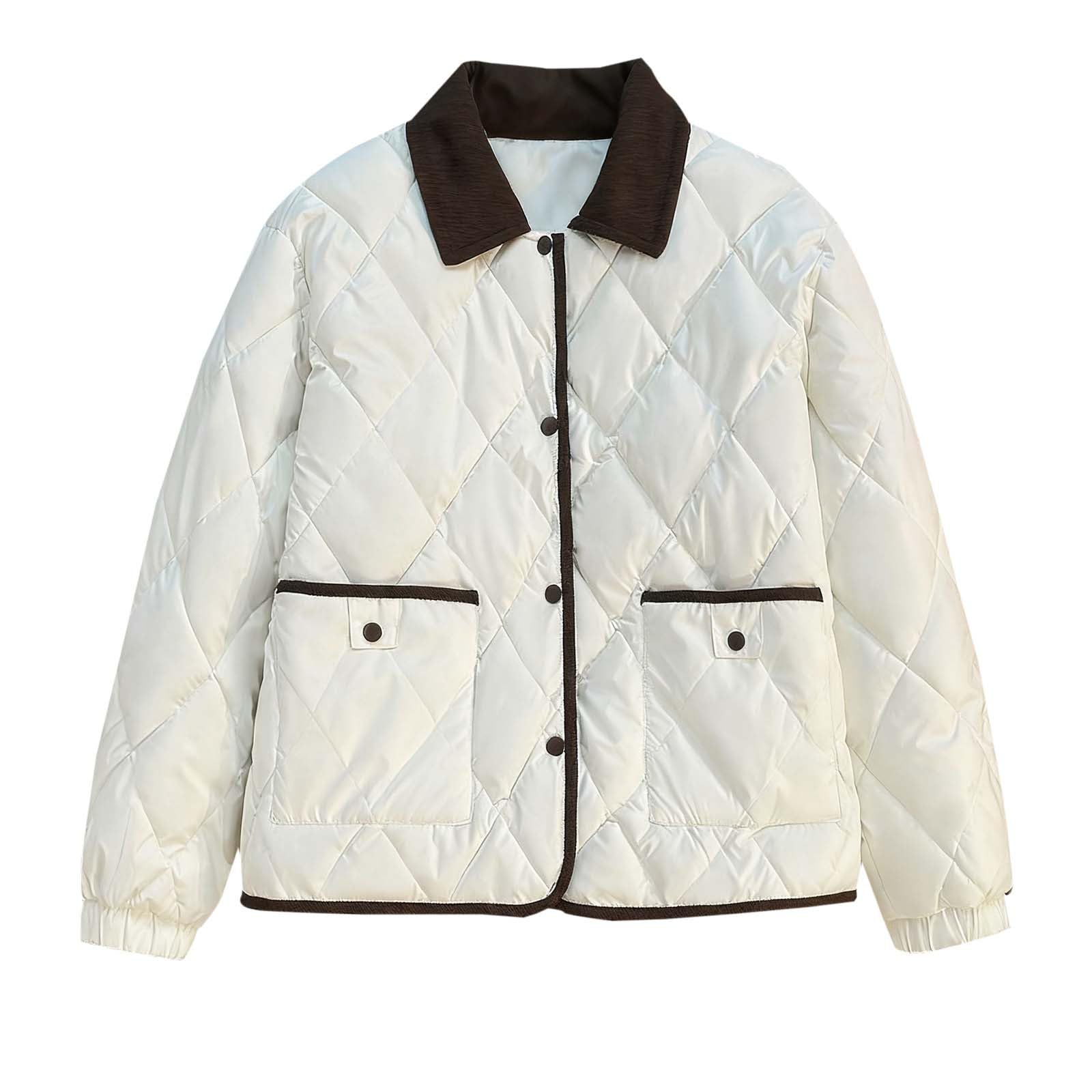 

Женское повседневное пальто на пуговицах, утолщенное, с карманами, однотонное, с длинными рукавами S бежевый