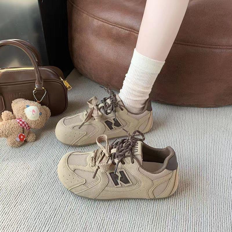 Dexun double mesh shoes ugly cute summer chic niche breathable sports Forrest Gump shallow mouth