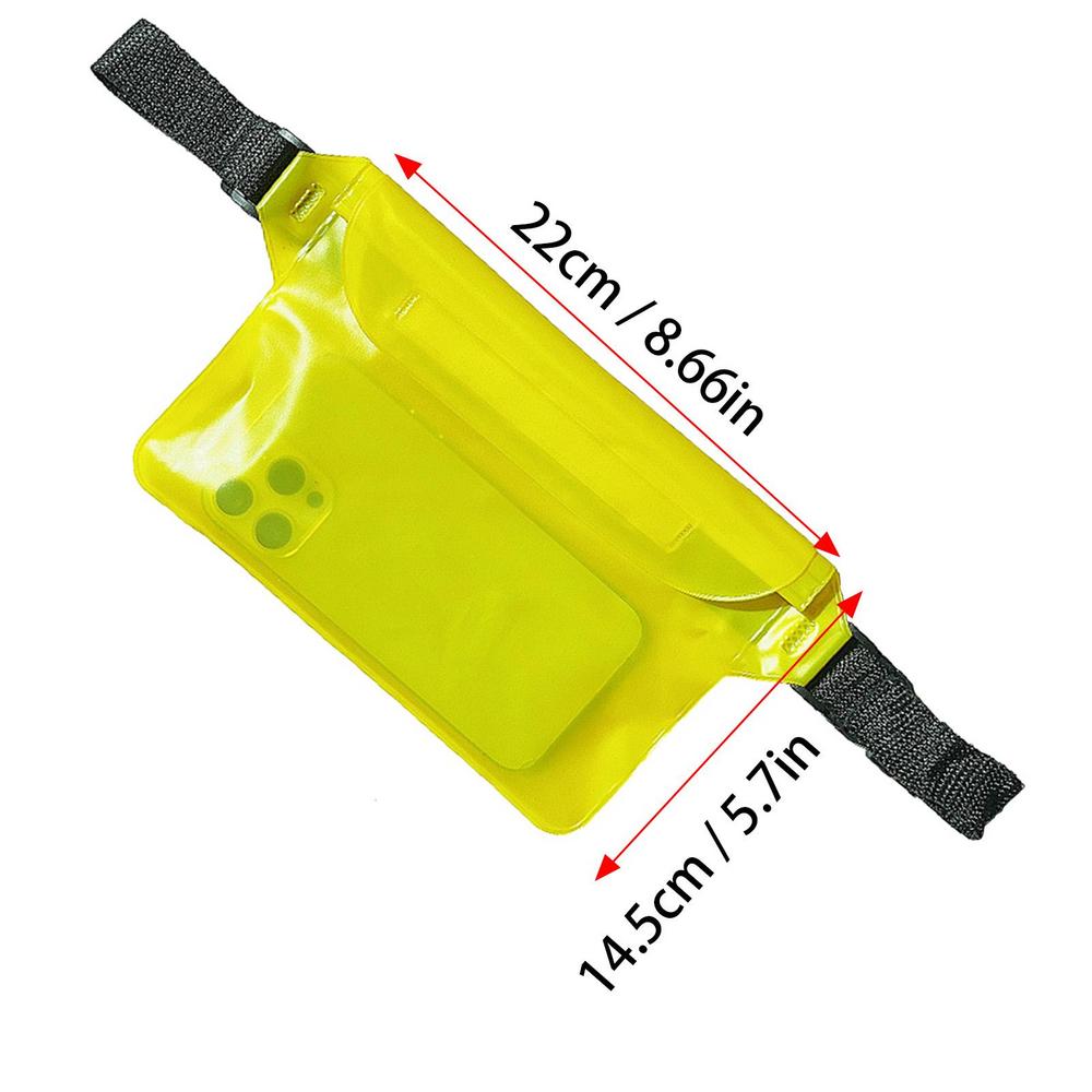 Waterproof Swimming Bag Ski Drift Diving Shoulder Waist Pack Bag With Waist Strap Phone Fanny Pack Mobile Belt Bag For Rafting