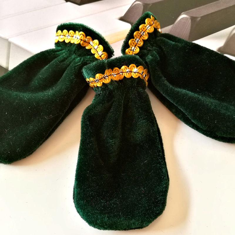 3 Pcs Edging Piano Pedal Cover Cleaning Accessories Mitten Foot Protectors Waterproof And Scratch-Resistant Piano Cover