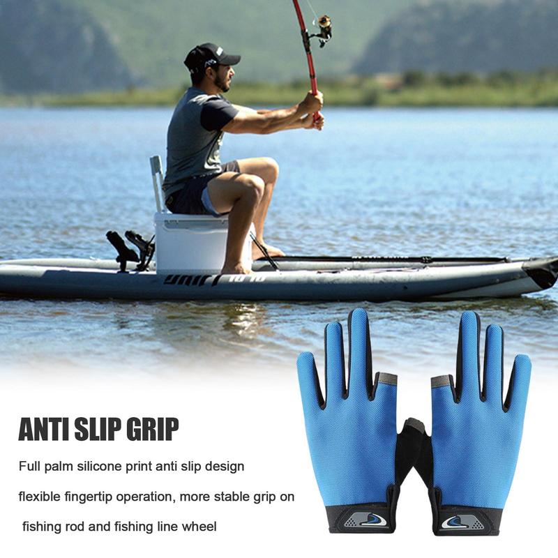UV-Schutzhandschuhe, atmungsaktiv, elastisch, Sonnenschutzhandschuhe, rutschfester Griff, komfortables Angelzubehör, Sonnenhandschuhe aus Netzgewebe für