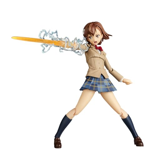 Revoltech Amazing Yamaguchi A Certain Scientific Railgun Misaka Mikoto Winter Uniform Ver.
