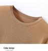 Fashionable Women's Slimming Knit Wool Sweater - Comfortable, Skin-Friendly, Solid Color, Round Neck, Base Layer.