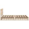 Solid Wood Bed Frame without Mattress 140x190 cm Pine Wood
