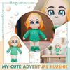 Soft Plush Stuffed Doll Toy with Fabric Body and Embroidered Details Suitable for Children and Collectors Plush Toy Gift