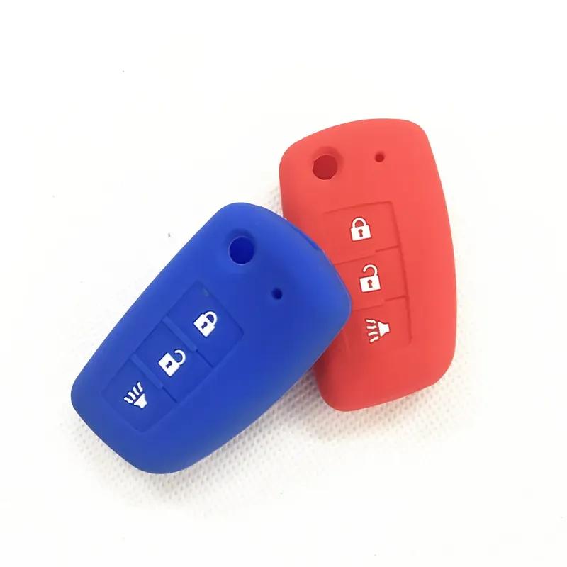 For Nissan Rogue Silicone Remote Flip Key Case Fob Shell Cover Skin Holder 3 Button 2014 2015 2016 2017 2018