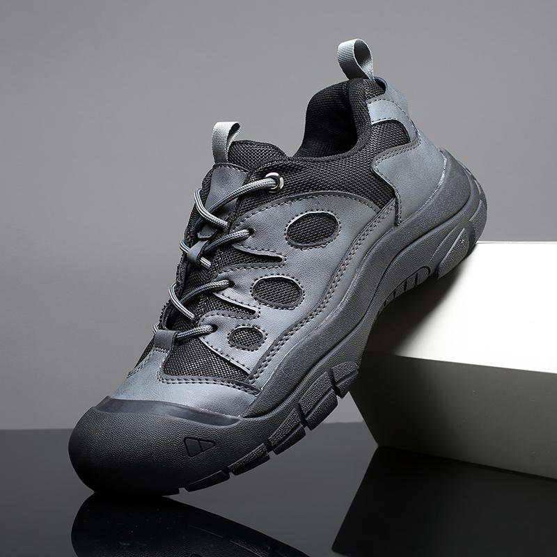 Fashion Wear Resistant Running Shoes Soft Sole Male Casual Shoes Anti Slip Men's Treking Footwear Leisure Walk Sneakers Outdoor Trainers
