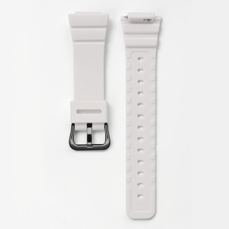 

Чорний полімерний ремінець для Casio MCW-100H 110H AE-2000 W-S220 HDD-S100 16мм Чоловічий Спортивний Водонепроникний TPU Замінний Браслет Ремінець для Годинника чорний/білий