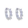 2023 Top Quality Gold Silver Plated Cubic Zircon Dainty Round Hoop Earring Minimalist Jewelry for Women Girls25mm 40mm
