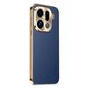 PU Leather Texture Lichee Pattern Plating Shockproof Cover For Oppo Find X9 X9Pro Lens Protection Case Soft Frame Bumper Shell