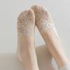 No Show Socks Women for Flats Invisible Hiddens Socks Lace Low Cut Liner Socks with Antis Slip Strips Cotton Bottom Socks