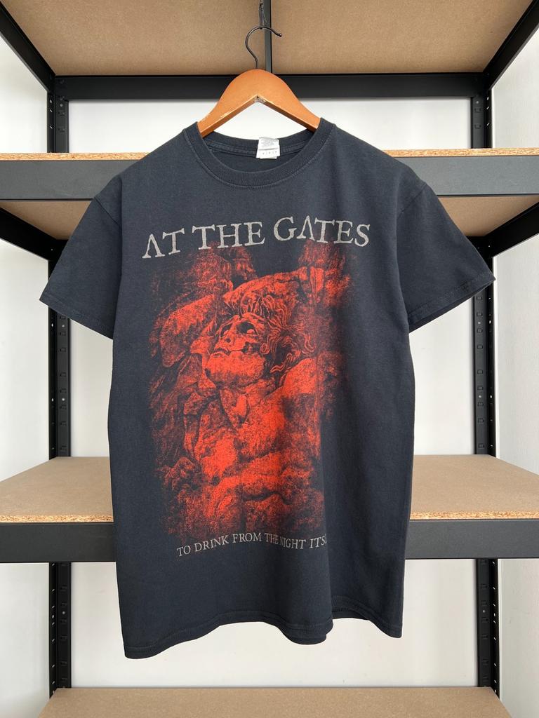 Unisex Shirt Cotton Oversize Large Size Vintage 2019 At the Gates To Drink from the Night Itself Black T-shirt Sz M