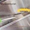 Kuchyňská škrabka z nerezové oceli: Čištění hrnců a nečistot, Odstraňování dehtu a odmrazování chladničky, Odvápňování, Nástroj na odstraňování gumy