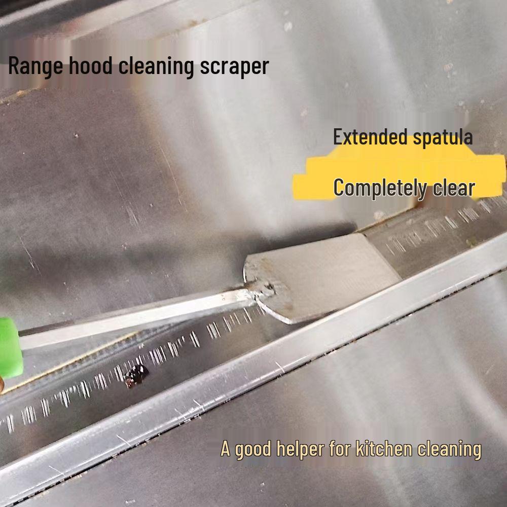 Kuchyňská škrabka z nerezové oceli: Čištění hrnců a nečistot, Odstraňování dehtu a odmrazování chladničky, Odvápňování, Nástroj na odstraňování gumy