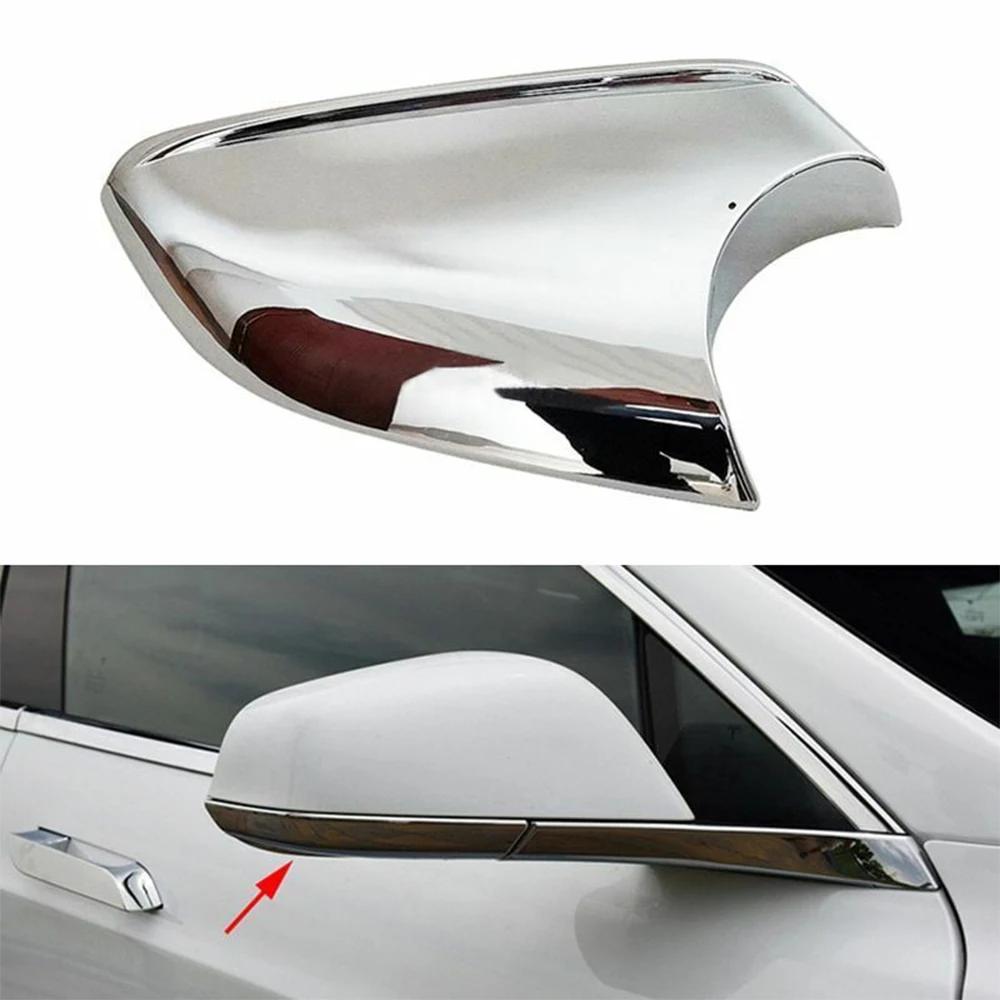 NEW For Tesla Model S 2012-2021 Chrome Rearview Side Door Wing Mirror Shell Bottom Cap Lower Holder Cover 2148.3005 2148.3006