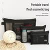Transparent Mesh Makeup Bag: Large Capacity Lipstick & Toiletry Portable Travel Pouch