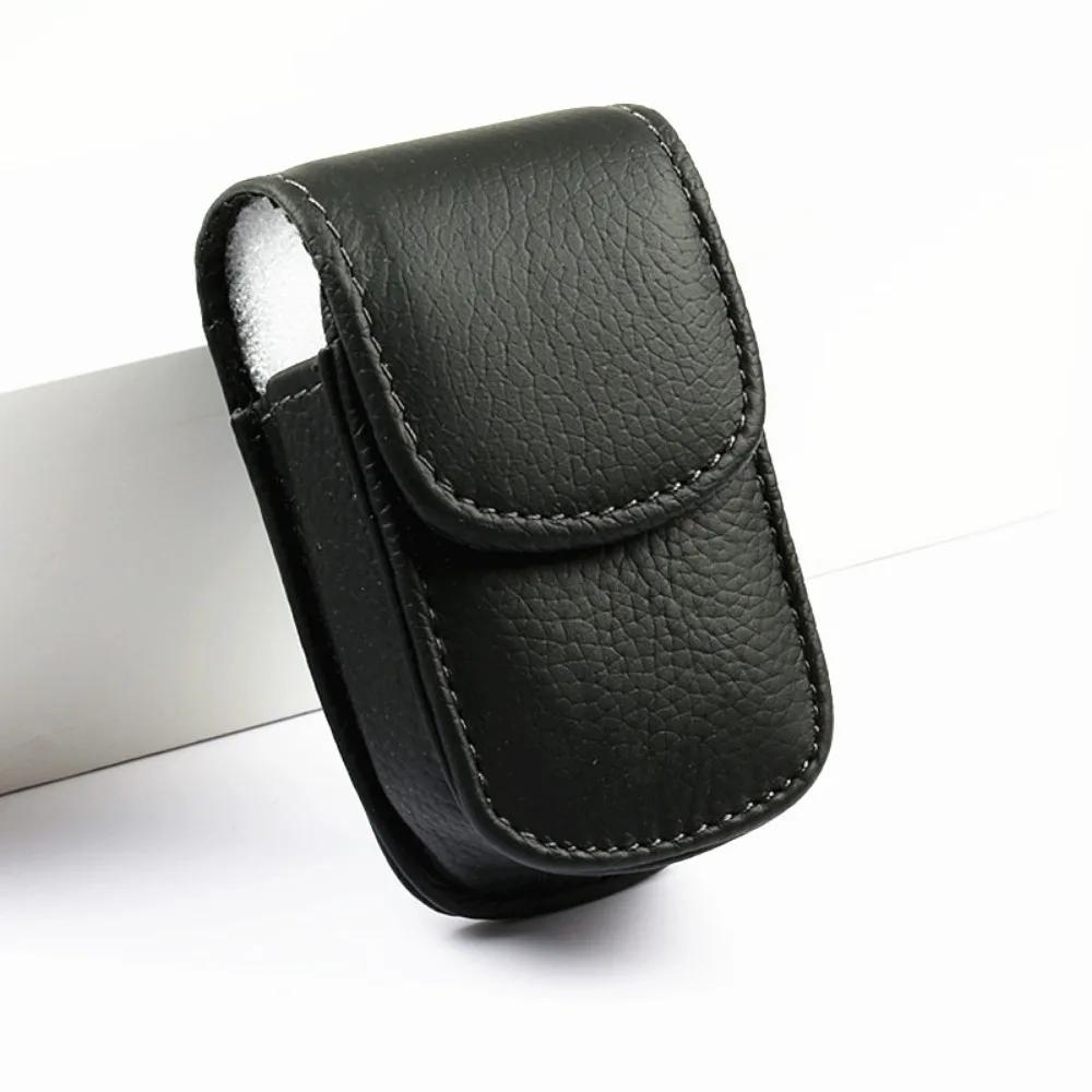 

Belt Wearable PU Leather Glasses Case Classical Portable Folding Glasses Storage Box Compact Eyewear Bag Eyewear Accessories