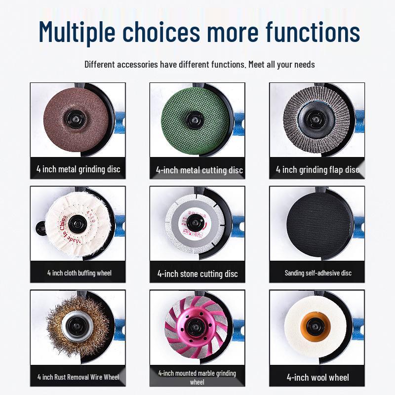 4-inch Pneumatic Angle Grinder & 5-inch High-Speed Polisher for Industrial Cutting & Grinding