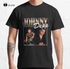 Johnny Depp 90s Classic TShirt Cotton Tee Shirt Unisex Custom Aldult Teen Unisex Digital Printing Tee Shirt Fashion Funny New