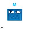 AAA/AA/9V/CR2032/CR2025 Batterie-Aufbewahrungsbox Stapelbarer Batterie-Organizer Dekorativer Batteriehalter, Aufbewahrungsbox für Zuhause, Büro