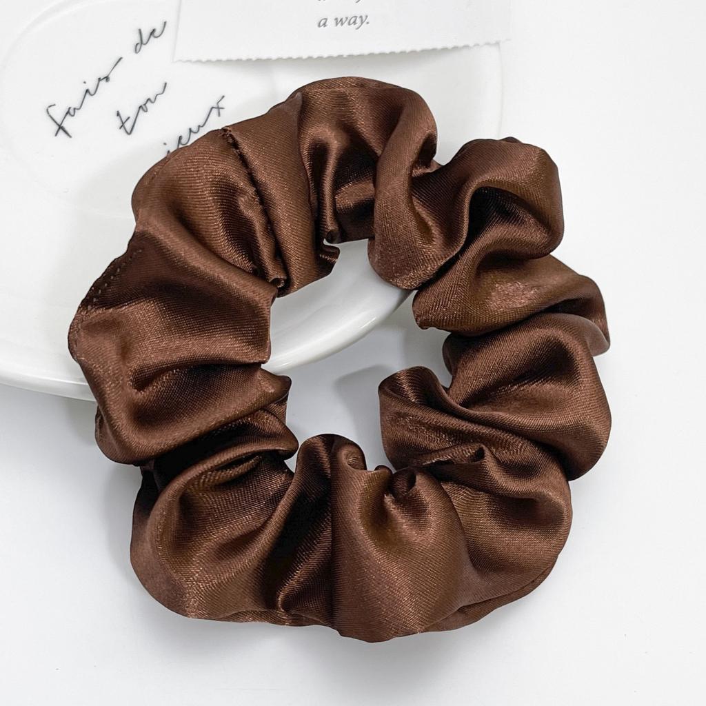Satin Cloth Art Large Intestine Hair Band European and American Headrope Hair Accessories Simple Headband Head Flower Rubber Band Hair Accessories