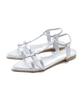 Sesto Ankle Elastic Fit Satin Sandals, Size LL, Gray Satin, dts9202-GYSA-LL