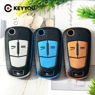 KEYYOU 1PCS NEW Dustproof Leather TPU Car Key Case For Opel Vauxhall Astra H Corsa D Vectra C Zafira Astra Vectra Signum 2/3BNT
