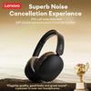 Original Lenovo LS106 Bluetooth 6.0 Headset Over Ear Lightweight Wireless Headphones HiFi Sound ENC Noise Cancelling Mic for Phone PC