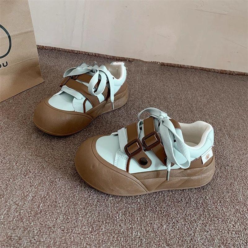 Zhao Ruth's original platform white shoes, new student campus versatile bread shoes, casual sports shoes