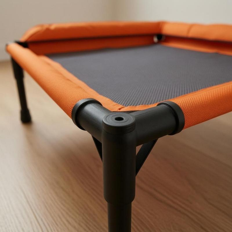 Elevated Pet Bed Breathable Raised Edge Pet Bed Off the Floor Open Design