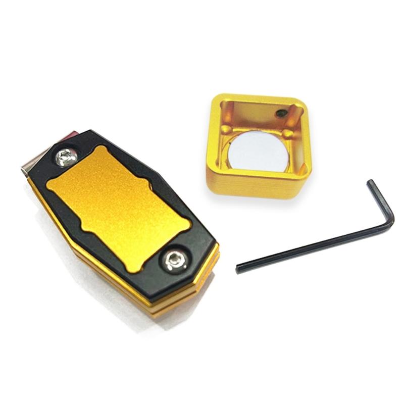 Porta gessetti magnetico per stecche da biliardo con clip da cintura Scatola porta gessetti da piscina Custodia tascabile di ricambio per gessetti da biliardo tascabile