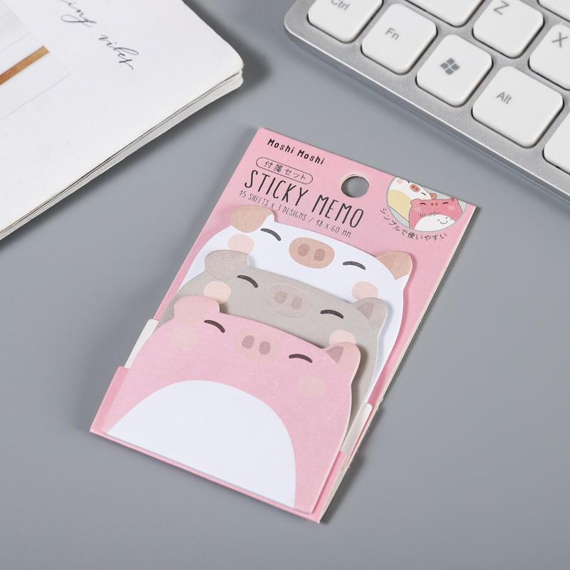 Creative Cute Animal-Shaped Sticky Notes (45 Sheets) - Reusable Planner Pads
