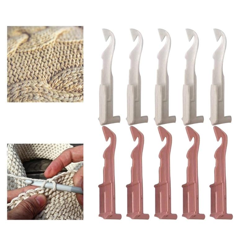 Cylinder Knitting Set Hand Operated Crochet Device Makes Uniform Stitching for Hat Scarves Home Crafting