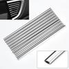 New 10 PCS Car Air Conditioner Outlet Decorative Soft Strip Accessories Auto Interior Grille Decorative Strip Universal U-shaped