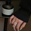 925 Sterling Silver Rings for Women Couple Minimalist Handmade Simple Interline Ring Party Jewelry Gift Prevent Allergy