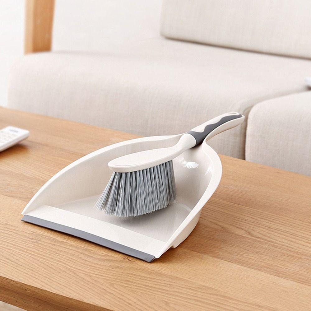 Handheld Mini Dustpan and Brush Set Flexible Handheld Sweeping Brush Keyboard Cleaning