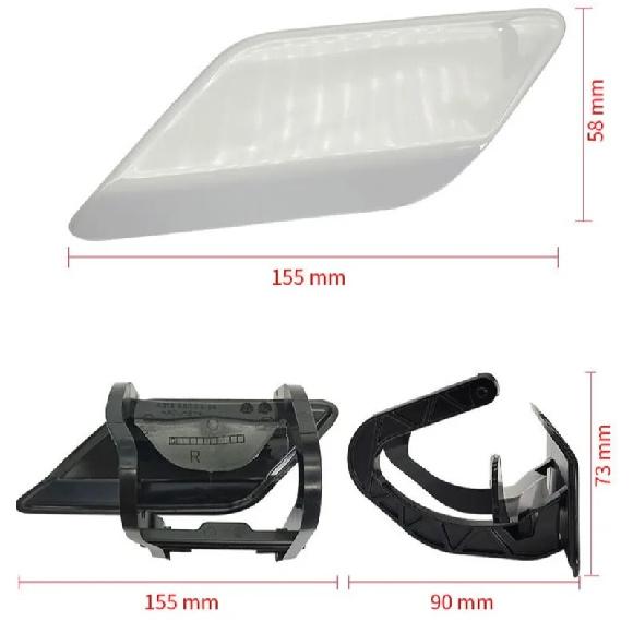 2128600108 2128600208 For Mercedes Benz E-Class W212 2009-2013 Headlight Spray Nozzle Cover Headlight Cleaning Cover
