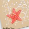 Multi-Color Sparkling Starfish Resin Charms for Crocs, Jewelry & Hair Clips