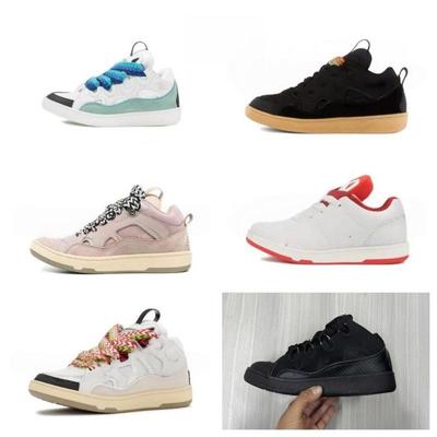Unisex Leather Patchwork Lace-Up Sneakers – Retro Casual Board Shoes