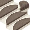 VidaXL Stufenmatten Selbstklebend 30 Stk. 56x17x3 cm Beige Halbrund