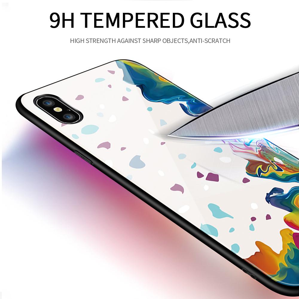 Tempered Glass Phone Case For iPhone 11 12 13 14 15 16 17 Redmi 10 12 14C Note10 Note14 Xiaomi 11Lite PocoC75 Soft Edge Shockproof Smooth Shell