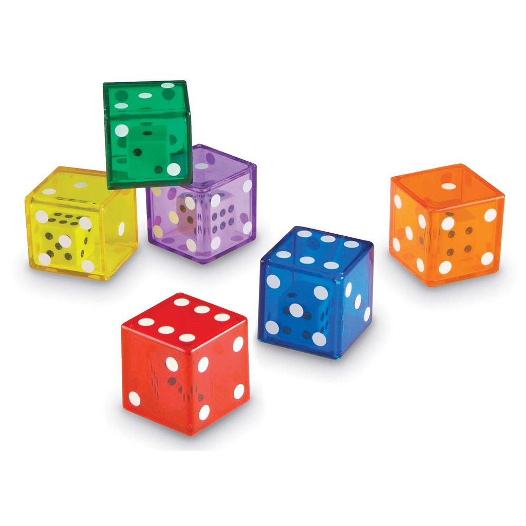Learning Resources Jumbo Dice in Jumbo LER 7699 Dice, Size,