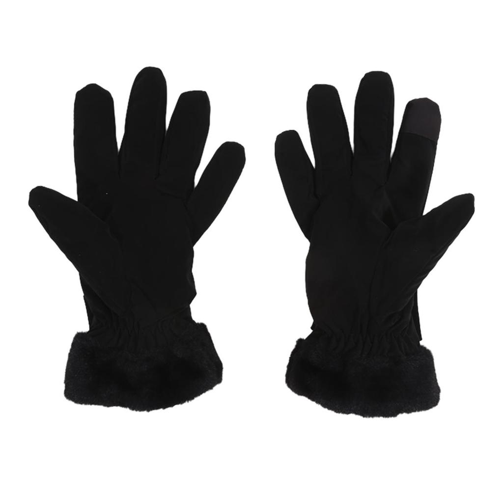 Gants de Ski Femme Hiver Polaire Épais Chaud Peluche Polyester Imperméable Gants Écran Tactile pour Equitation Extérieure Alpinisme
