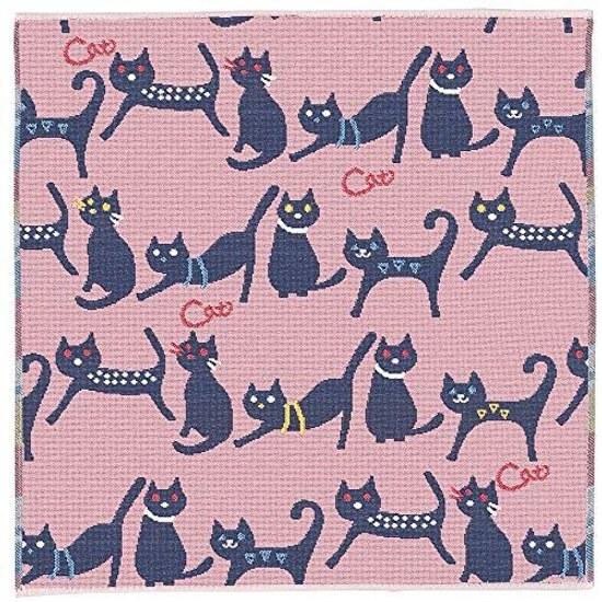 Pocchi Imabari Towel Handkerchief Compact Thin 3-Layer Gauze Petit Gift 2525cm (Cat)