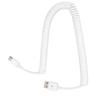Coiled Charger Cable Type C to USB 2.0 Male 480Mbps Fast Data Extension Cord for Cellphone 9.8ft
