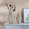 Modern Round Ceramic Vase - Creative Living Room Ornament for Dried Flowers