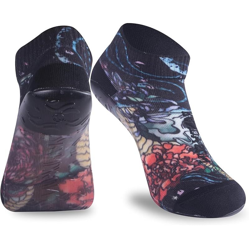 

[RANDY SUN] Barefoot quick-dry beach socks, sand socks, TPE bottoms, bare socks, unisex sports socks, non-slip, seamless, light and breathable,