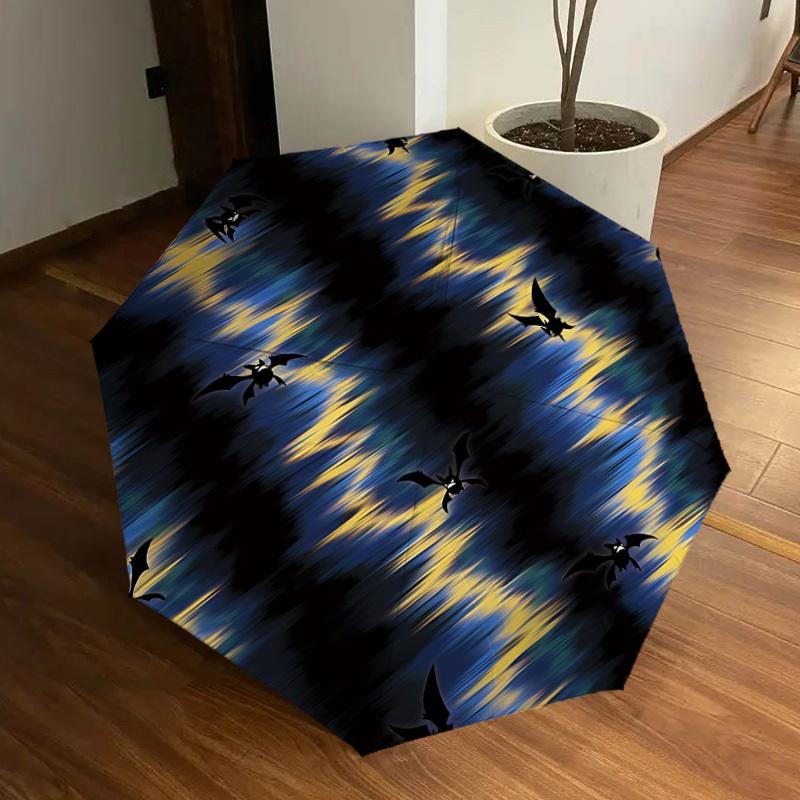 

1pc Bat Silhouette Pattern Automatic Open/Close Umbrella, Formal Events - Ideal Gift for Family or Friends, Outdoor Accessory yy251211149