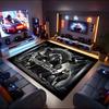 1PC Custom Name Warrior Throne" Theme Floor Mat Ideal for Living Room, Game Rooms, Office, Bedroom,Floor Mat Playful Design